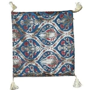 Pillow sham decorative boho tassel baroque chenille case only 17*16